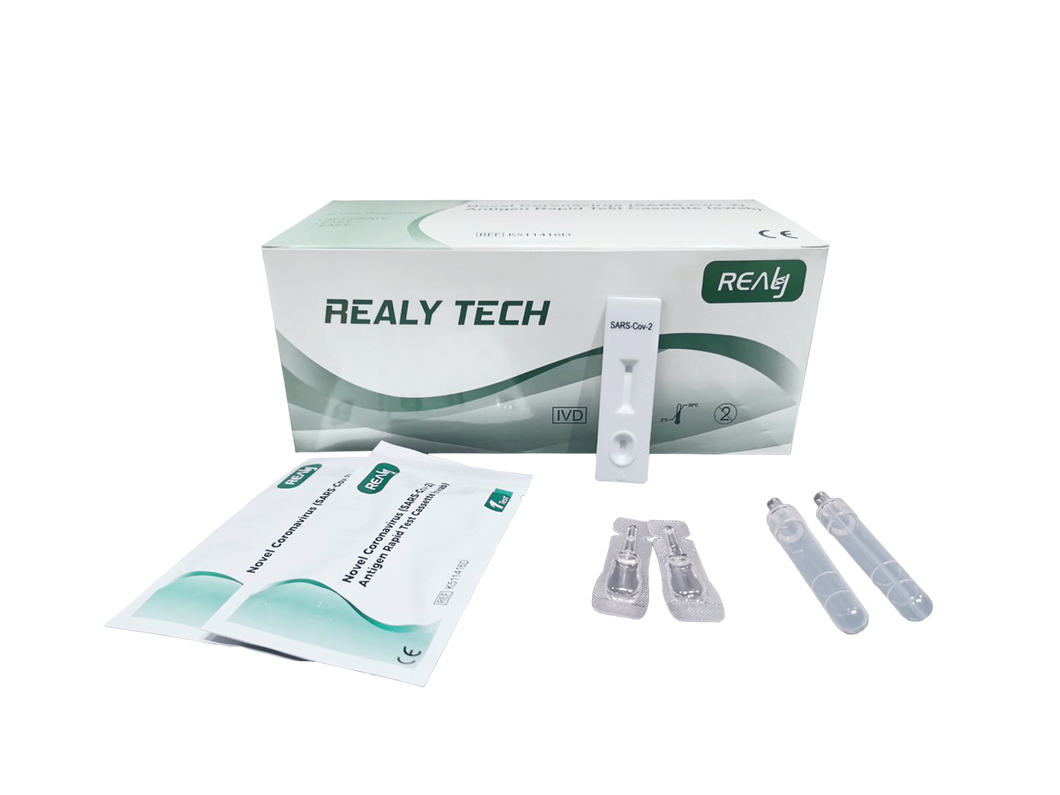 RealyTech Self-Test RAT Kit 25 Pack (Nasal) - TGA Approved (Very High Sensitivity)